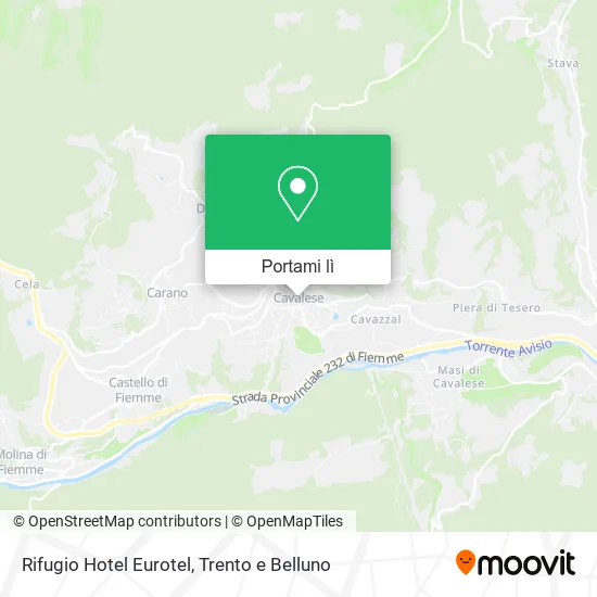 Mappa Rifugio Hotel Eurotel