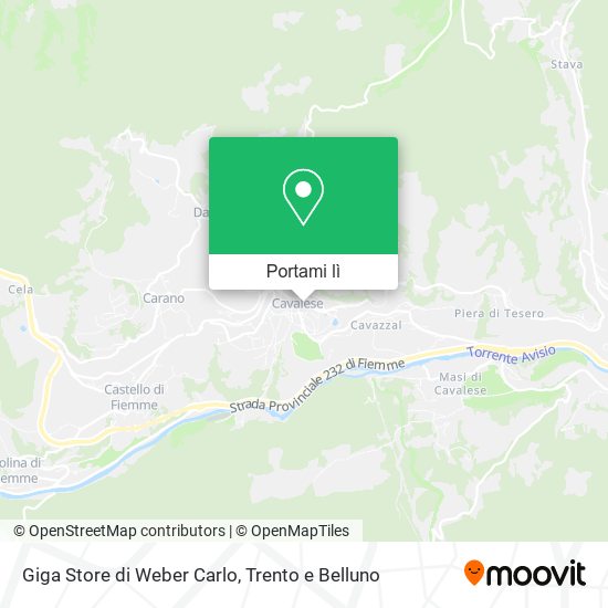 Mappa Giga Store di Weber Carlo