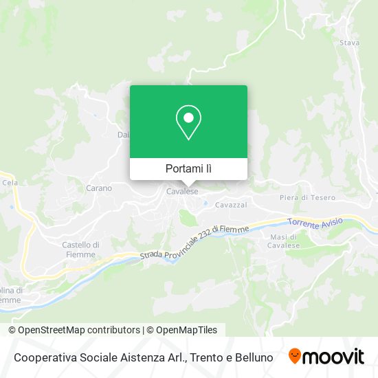 Mappa Cooperativa Sociale Aistenza Arl.
