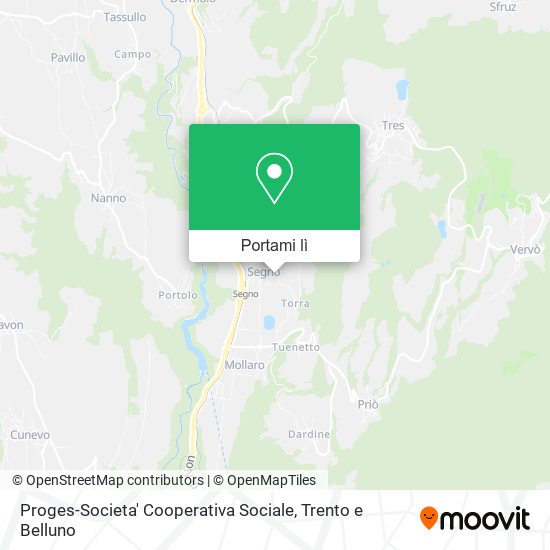 Mappa Proges-Societa' Cooperativa Sociale