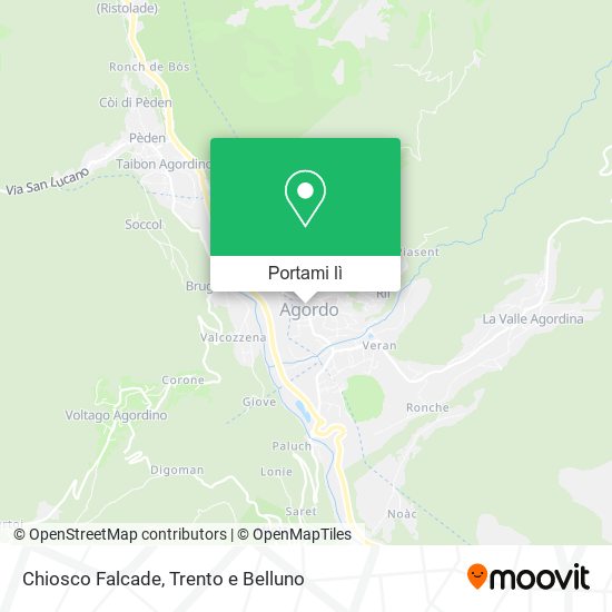 Mappa Chiosco Falcade