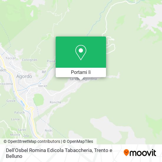 Mappa Dell'Osbel Romina Edicola Tabaccheria
