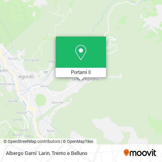 Mappa Albergo Garni' Larin