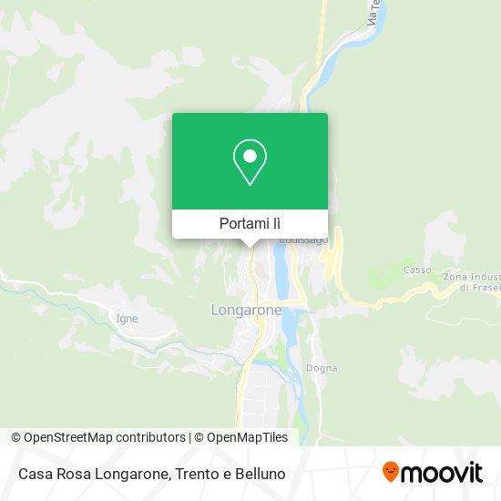 Mappa Casa Rosa Longarone
