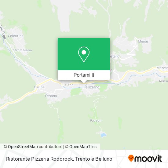 Mappa Ristorante Pizzeria Rodorock
