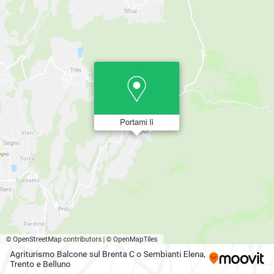 Mappa Agriturismo Balcone sul Brenta C o Sembianti Elena