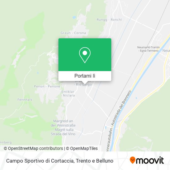 Mappa Campo Sportivo di Cortaccia