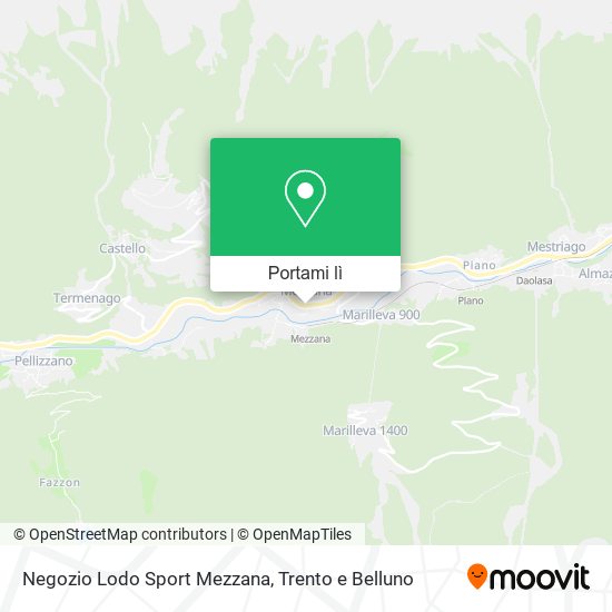 Mappa Negozio Lodo Sport Mezzana