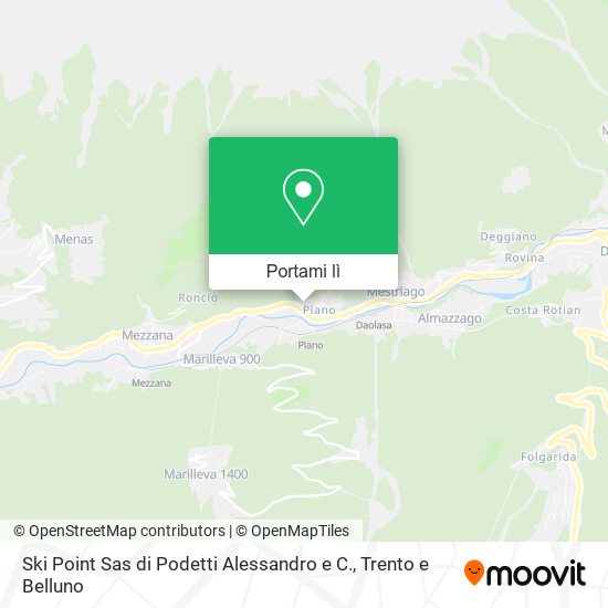 Mappa Ski Point Sas di Podetti Alessandro e C.