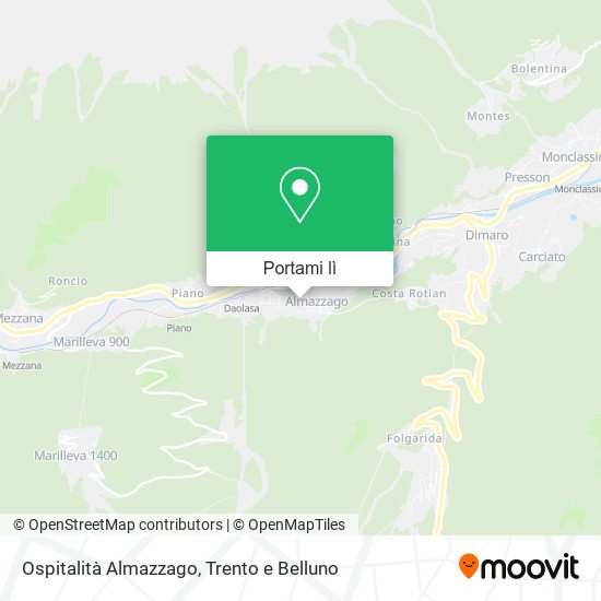 Mappa Ospitalità Almazzago