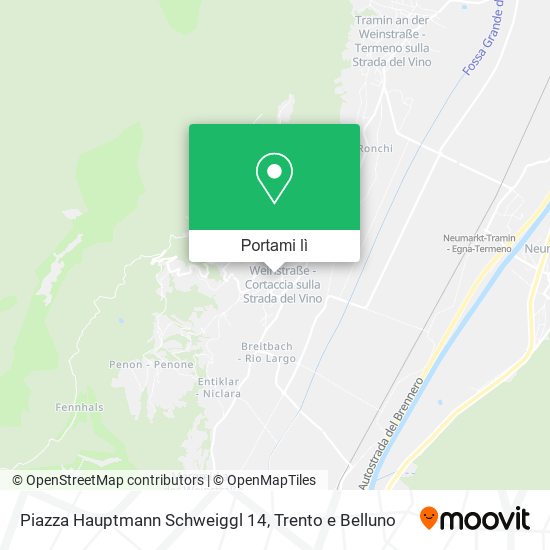 Mappa Piazza Hauptmann Schweiggl 14