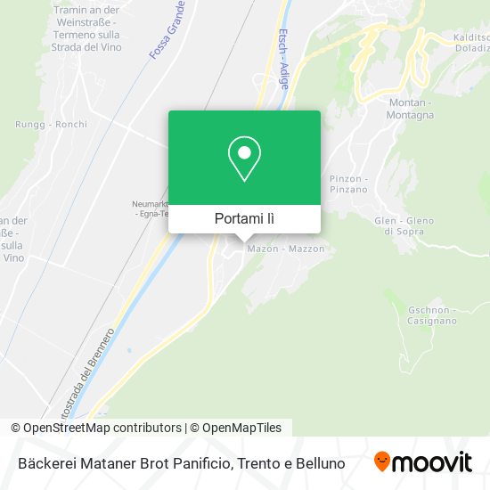 Mappa Bäckerei Mataner Brot Panificio