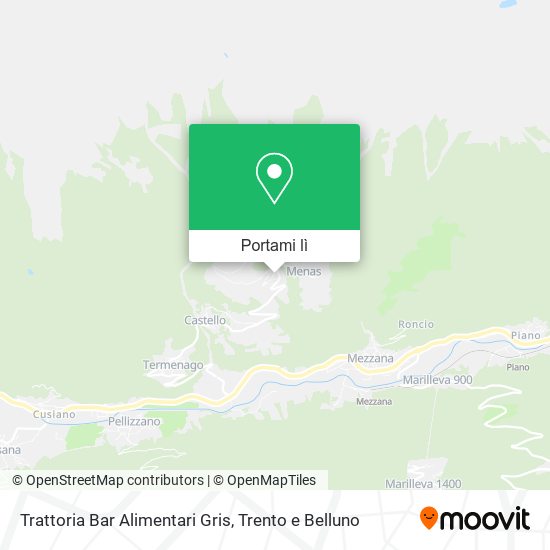 Mappa Trattoria Bar Alimentari Gris
