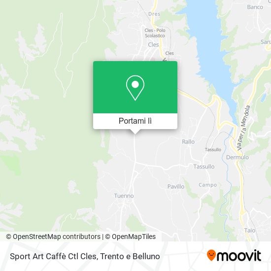 Mappa Sport Art Caffè Ctl Cles
