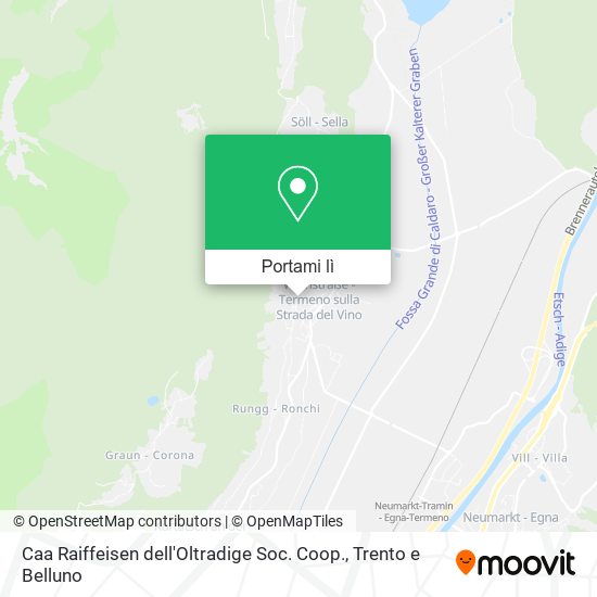 Mappa Caa Raiffeisen dell'Oltradige Soc. Coop.