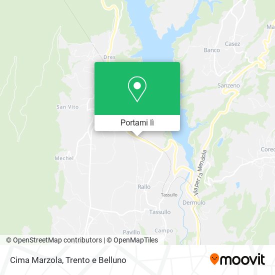 Mappa Cima Marzola
