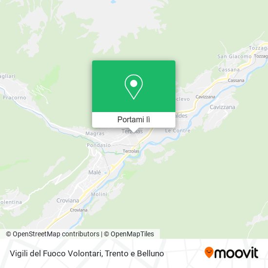 Mappa Vigili del Fuoco Volontari