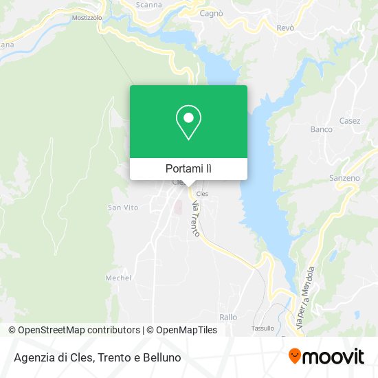 Mappa Agenzia di Cles