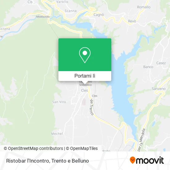 Mappa Ristobar l'Incontro