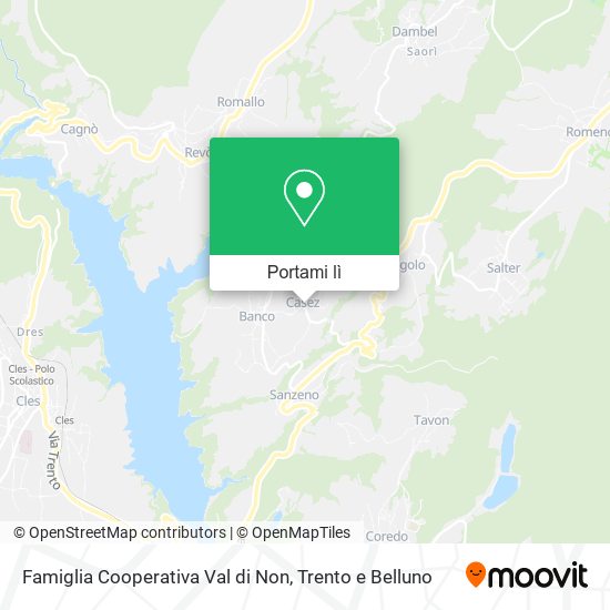 Mappa Famiglia Cooperativa Val di Non