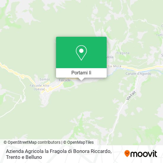 Mappa Azienda Agricola la Fragola di Bonora Riccardo