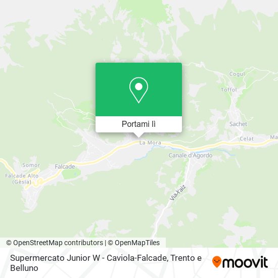 Mappa Supermercato Junior W - Caviola-Falcade