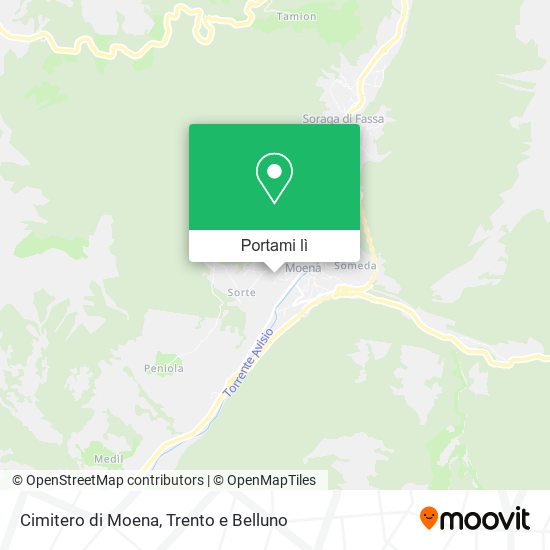 Mappa Cimitero di Moena