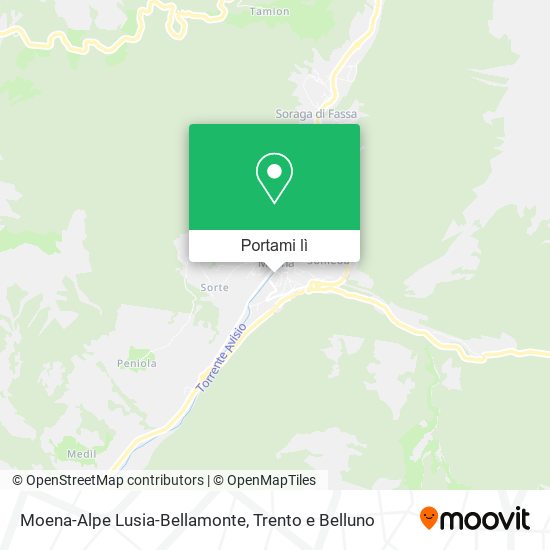 Mappa Moena-Alpe Lusia-Bellamonte