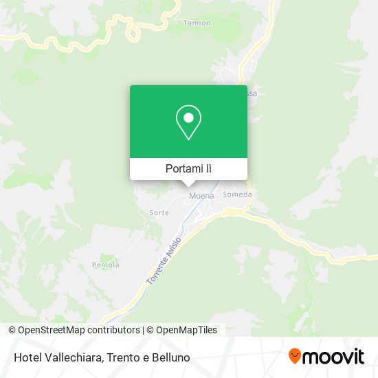 Mappa Hotel Vallechiara