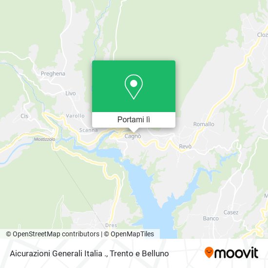 Mappa Aicurazioni Generali Italia .