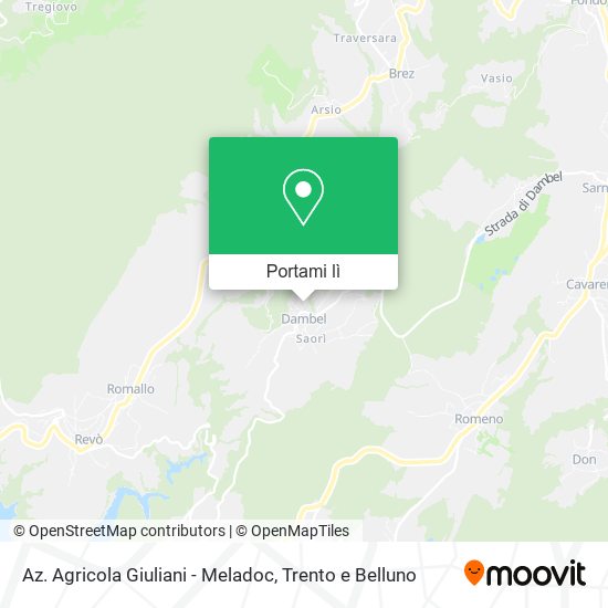 Mappa Az. Agricola Giuliani - Meladoc