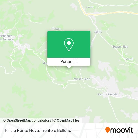 Mappa Filiale Ponte Nova