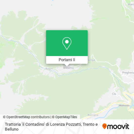 Mappa Trattoria 'il Contadino' di Lorenza Pozzatti