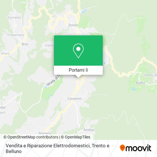 Mappa Vendita e Riparazione Elettrodomestici