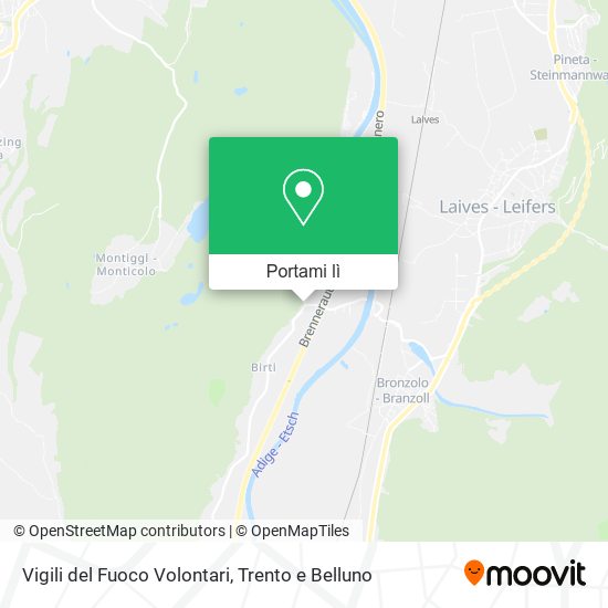 Mappa Vigili del Fuoco Volontari