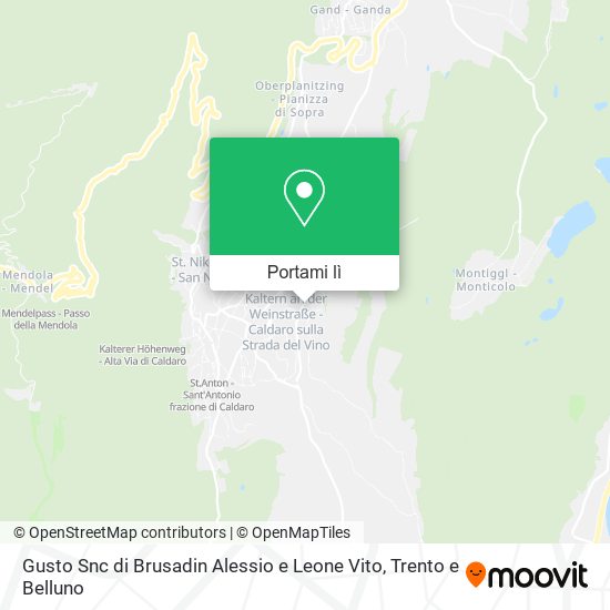 Mappa Gusto Snc di Brusadin Alessio e Leone Vito