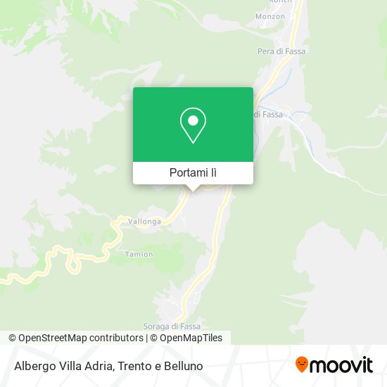 Mappa Albergo Villa Adria