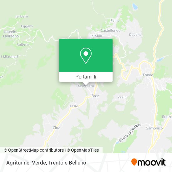 Mappa Agritur nel Verde