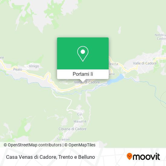 Mappa Casa Venas di Cadore