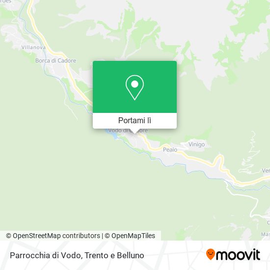 Mappa Parrocchia di Vodo