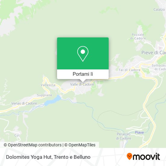 Mappa Dolomites Yoga Hut