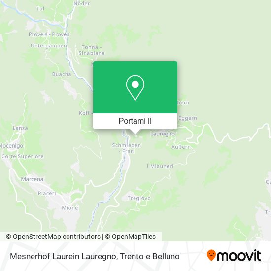 Mappa Mesnerhof Laurein Lauregno
