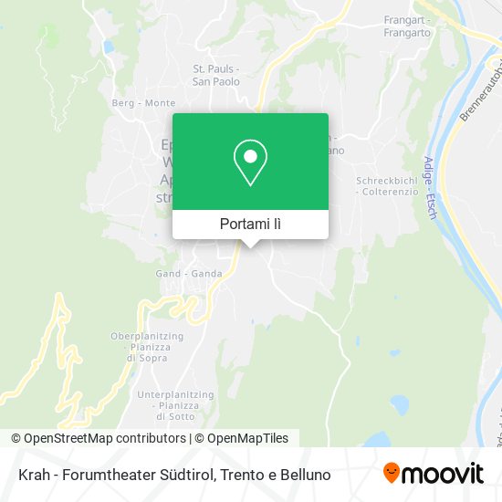 Mappa Krah - Forumtheater Südtirol
