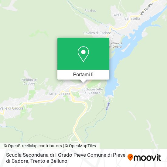 Mappa Scuola Secondaria di I Grado Pieve Comune di Pieve di Cadore