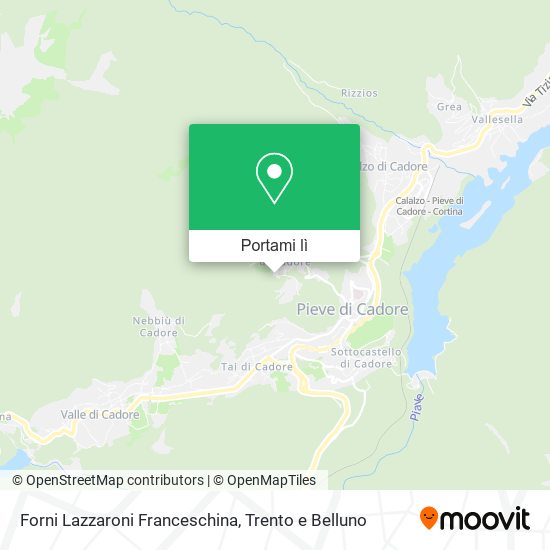 Mappa Forni Lazzaroni Franceschina