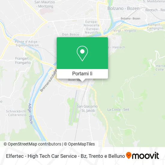 Mappa Elfertec - High Tech Car Service - Bz