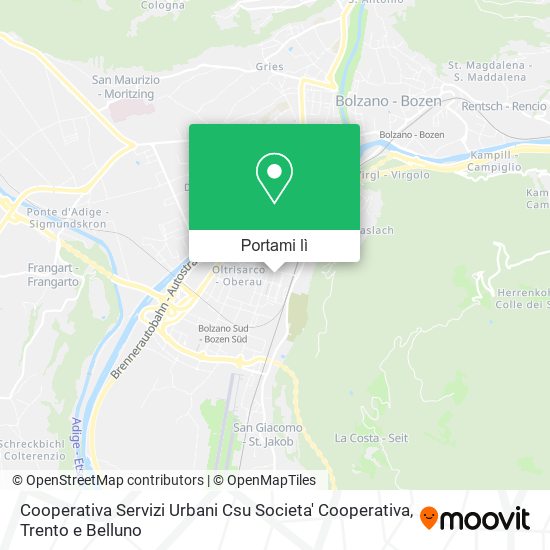 Mappa Cooperativa Servizi Urbani Csu Societa' Cooperativa