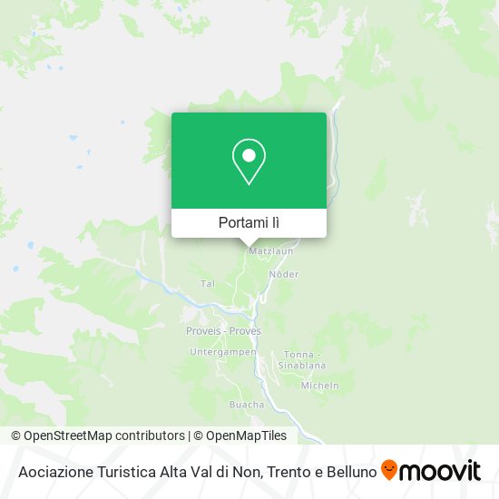 Mappa Aociazione Turistica Alta Val di Non