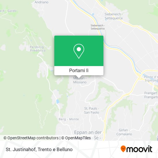 Mappa St. Justinahof