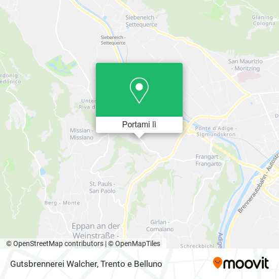 Mappa Gutsbrennerei Walcher